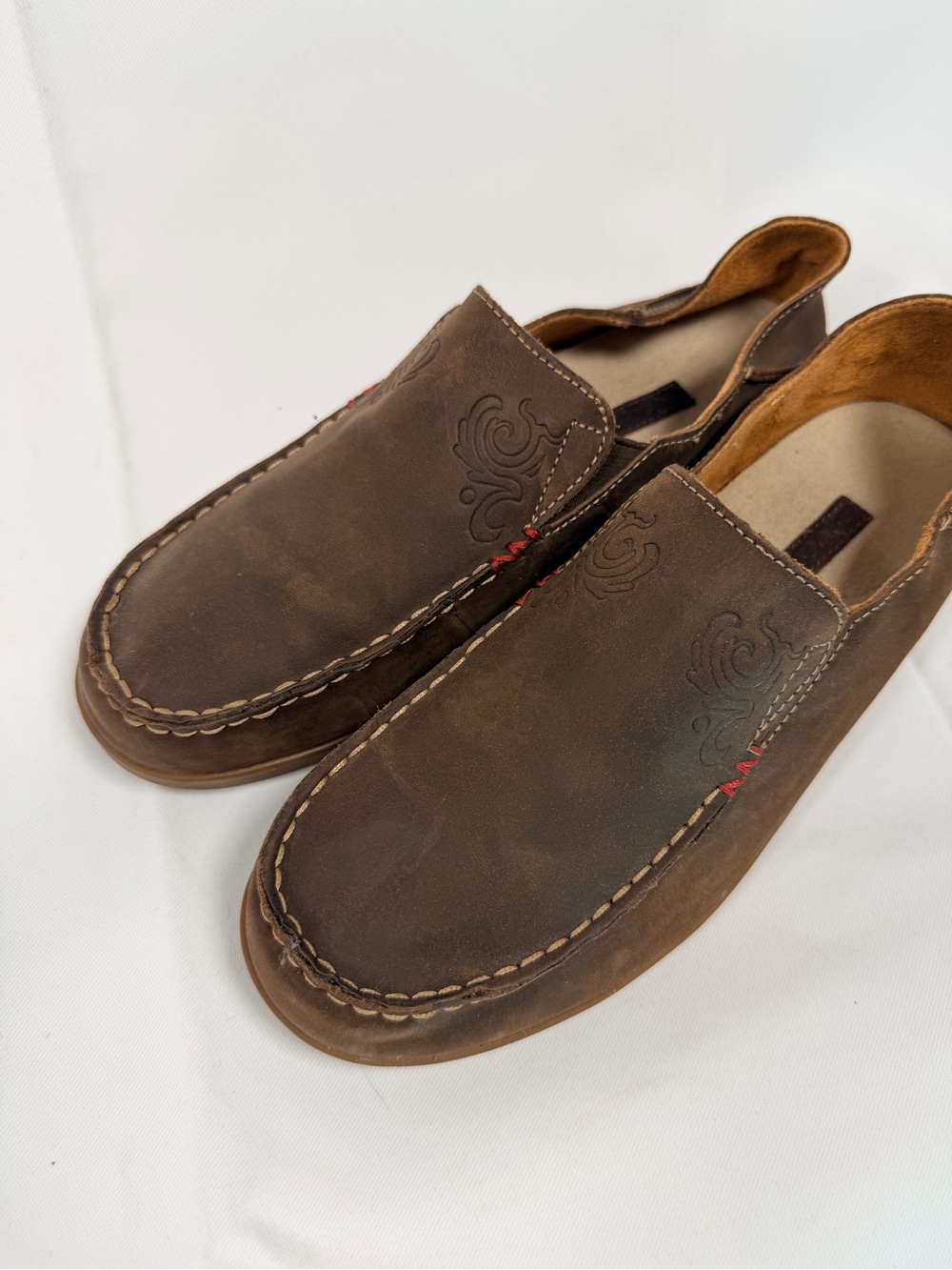 OLUKAI Women’s Size 8.5 Shoes Slip On Style Leather Nohea Nubuck Loafer - Picture 3 of 14